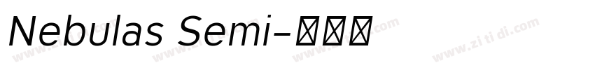 Nebulas Semi字体转换